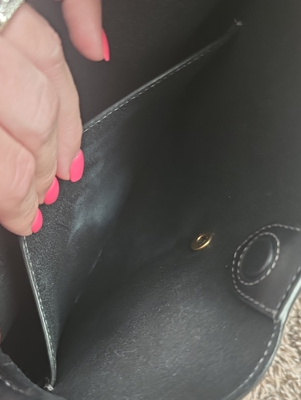 Coach Black Leather Brooklyn 28 Bag - Picture 16 of 16